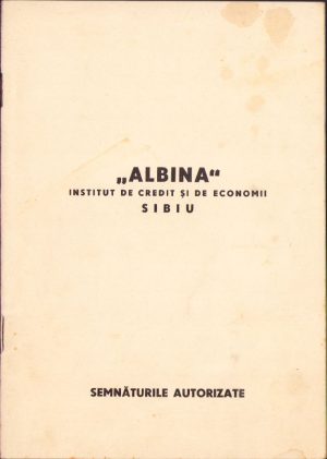 Albina Institut de credit și de economii Sibiu Semnăturile autorizate, 1941, Sibiu