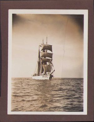 Old sail ship, ca interwar period