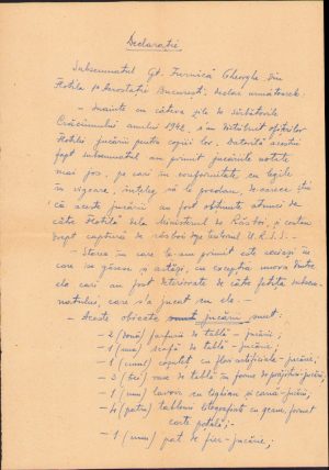 Lista jucăriilor captură de război din URSS distribuite copiilor ofițerilor Flotei 1 Aerostație București în anul 1942 cu prilejul Crăciunului