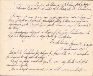 Copie de epocă de mână a unor cuvinte ale mareșalului Ion Antonescu din anul 1941, autor anonim