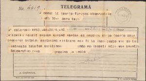 Telegramă Oficiul Poștal Militar 30 Aero, Tiraspol, 1942
