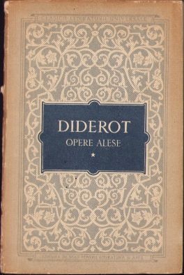 Diderot, Opere alese, volumul I, 1956