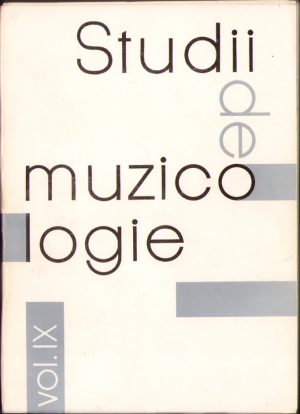 Studii de muzicologie, IX/1973
