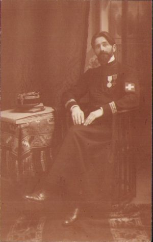 Căpitan preot militar român decorat, Oradea, 1920