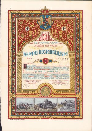 Bon pentru înzestrarea armatei de 100 lei