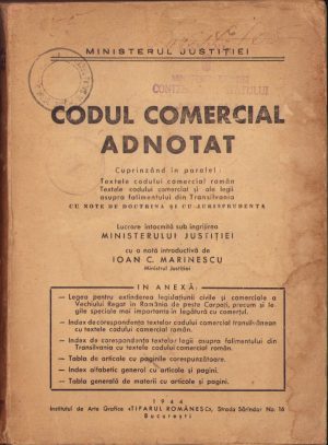 Codul Comercial adnotat, 1944