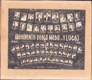 Absolvenții Școlii medii nr. 1 Lugoj, 1964