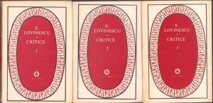 Critice de Eugen Lovinescu, volumele I-III