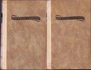 Vom Winde verweht von Margaret Mitchell, 1 und 2 Band, 1937