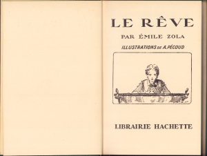 ‎Le rêve par Emile Zola, 1936, ediție pentru copii