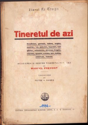 Tineretul de azi de Marcel Prevost, 1934
