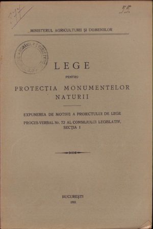 Lege pentru protecția monumentelor istorice, 1931, București