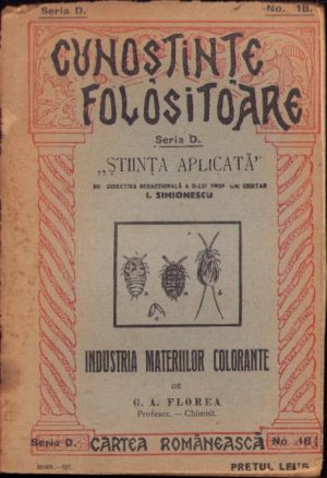 Industria materiilor colorante de G. A. Florea, 1927