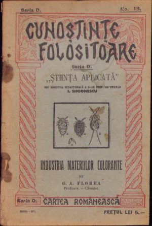 Industria materiilor colorante de G. A. Florea, 1927