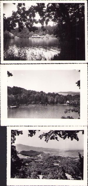 Lot 3 poze Sovata Lacul Ursu, anii 1930, studio Foto ONT