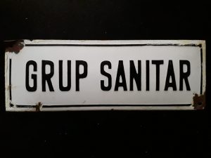 Tablă emailată Grup sanitar