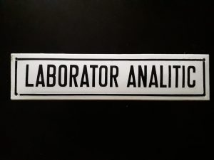 Tablă emailată Laborator analitic