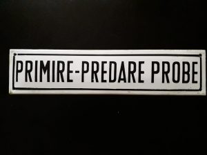 Tablă emailată Primire-predare probe