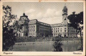 Oradea, Primăria/Nagyvárad Városháza, carte poștală