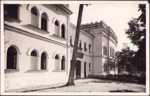 Mănăstirea Bistrița - Vâlcea Fasada Mănăstirii, carte poștală, 1938, Fischer, Sibiu