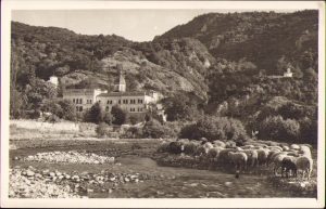 Mănăstirea Bistrița și Schitul Păpușa, carte poștală, 1941, Fischer, Sibiu