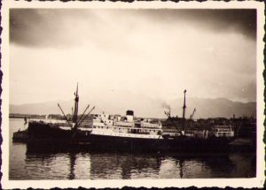 Nave în portul Palermo, Sicilia, anii 1930