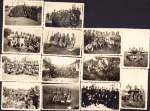 Lot de 13 fotografii cu elevi militari români, Ploiești, perioada interbelică