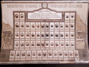 Societatea Comunală a Tramvaielor București 1928 Tablou de onoare manipulanții vizitii și încasatorii de vagon