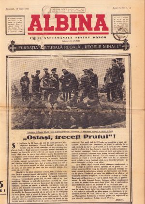 Albina din 18 iunie 1943, număr aniversar, dublu, la doi ani de la intrarea României în război