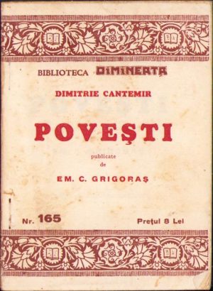 Dimitrie Cantemir, Povești, fără an