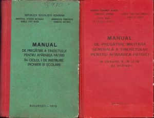 Set complet Manual de pregătire a tineretului pentru apărarea patriei, ciclul I, II, III și IV, 1978-1983