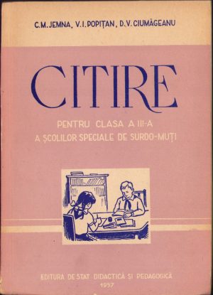 Citire pentru clasa a III-a a școlilor speciale de surdo-muți, 1957