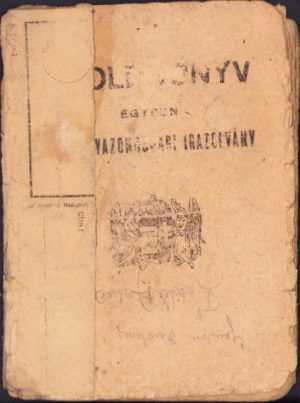 Zsoldkönyv egyben személyazonossági igazolvány 1943 livret militar maghiar Cluj