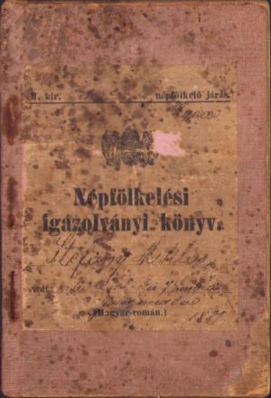 Népfölkelési igazolványi könyv 1911 Livret militar soldat de origine română Caraș