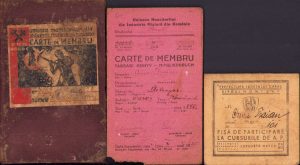 Lot carnete miner 1935 Uniunea Muncitorilor din Industria Minieră din România