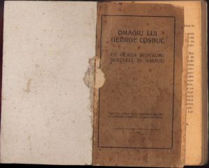 Omagiu lui George Coșbuc cu ocazia desvălirii bustului în Năsăud 1926