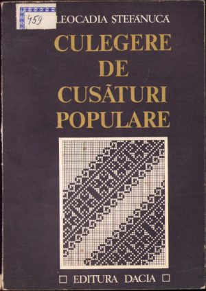 Culegere de cusături populare de Leonida Ștefănucă 1979