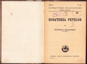 Scoaterea petelor de Victoria Velculescu 1934