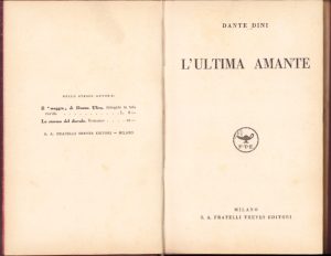 L'ultima amante di Dante Dini 1936