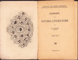 Manual de limba română. Elemente de istoria literaturii de Enea Hodoș, 1913, Sibiu
