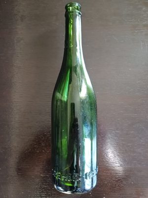 Sticlă de bere Dreher Haggenmacher Oradea iulie 1940 500 ml