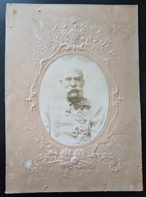 Portret al împăratului Franz Joseph în uniformă de feldmareșal, fotograf Carl Pietzner, k k Hofphotograph