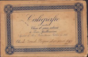 Caiet de caligrafie pentru clasa II-a primară urbană de Zoe Spulbereanu, 1931