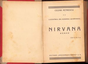 Nirvana de Cezar Petrescu, ediție interbelică