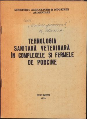 Tehnologia sanitară veterinară în complexele și fermele de porcine, 1979