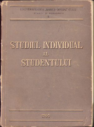 Studiul individual al studentului, Universitatea Babeș-Bolyai Cluj, 1960