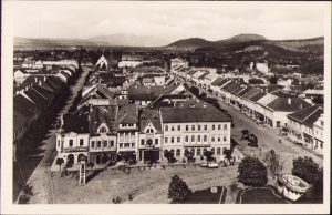 Bistrița Vedere generală Beszsterce Látkép carte poștală.