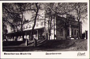 Bistrița Beszterce Bistritz Gewerbeverein carte poștală