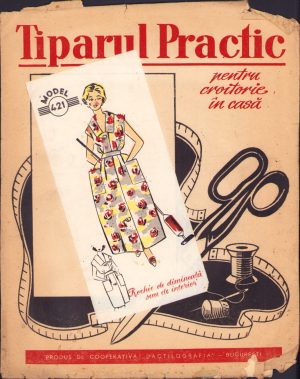 Tiparul Practic pentru croitorie în casă, model pentru rochie de dimineață sau de interior