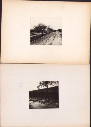 Grindină între Turda și Cluj, 1923, 2 fotografii de George Vâlsan